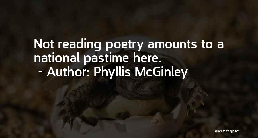 Pastime Quotes By Phyllis McGinley