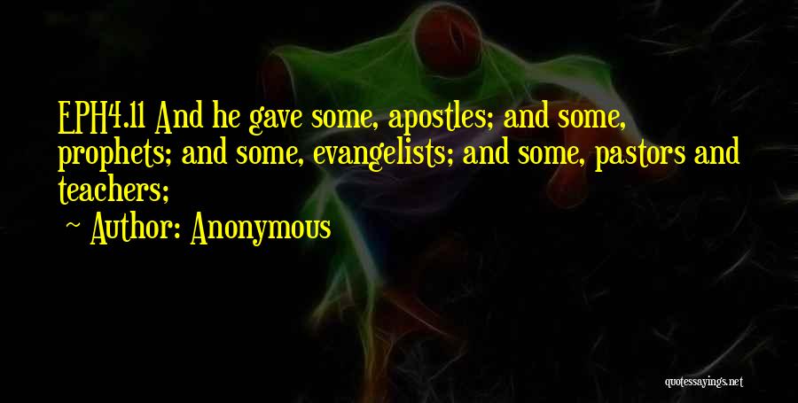 Pastors Quotes By Anonymous