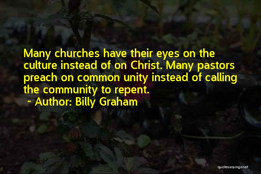 Pastors Quotes By Billy Graham