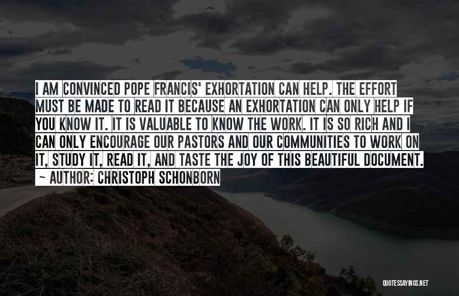Pastors Quotes By Christoph Schonborn