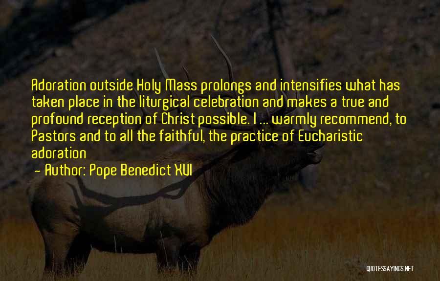 Pastors Quotes By Pope Benedict XVI