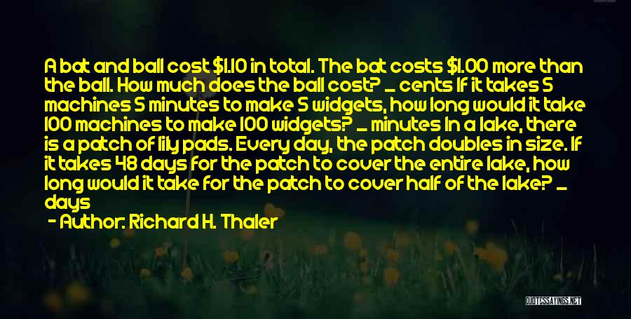 Patch Quotes By Richard H. Thaler