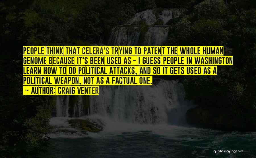 Patent Quotes By Craig Venter