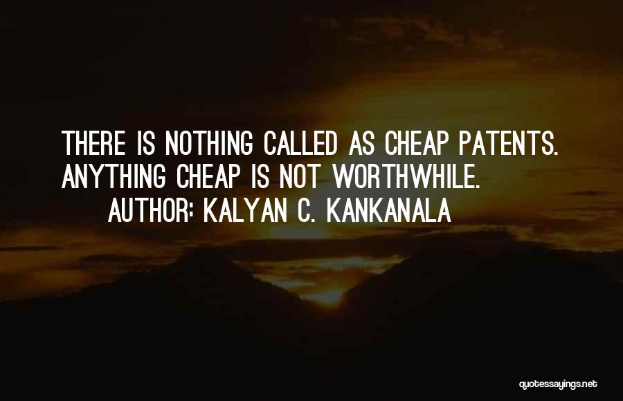 Patent Quotes By Kalyan C. Kankanala