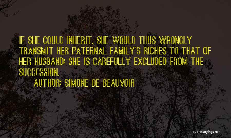 Paternal Quotes By Simone De Beauvoir