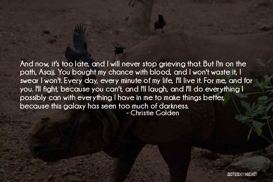 Path To Darkness Quotes By Christie Golden