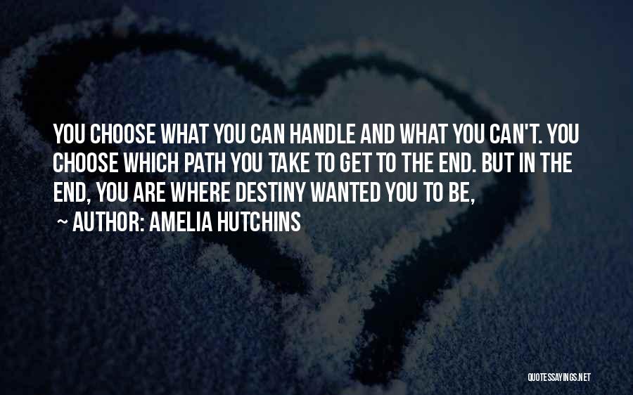 Path To Destiny Quotes By Amelia Hutchins