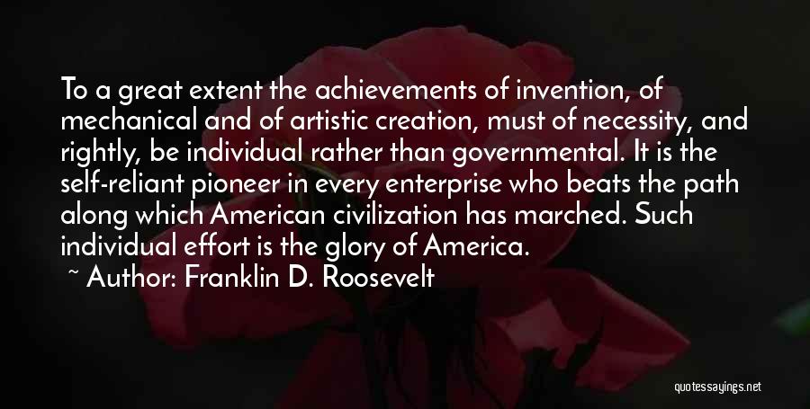 Path To Glory Quotes By Franklin D. Roosevelt