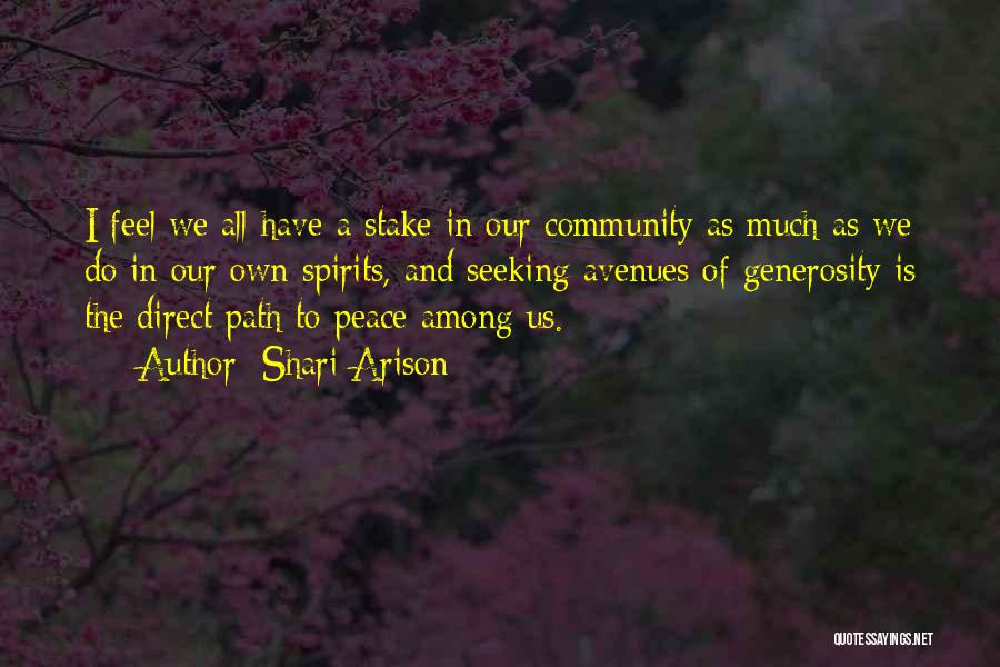 Path To Peace Quotes By Shari Arison