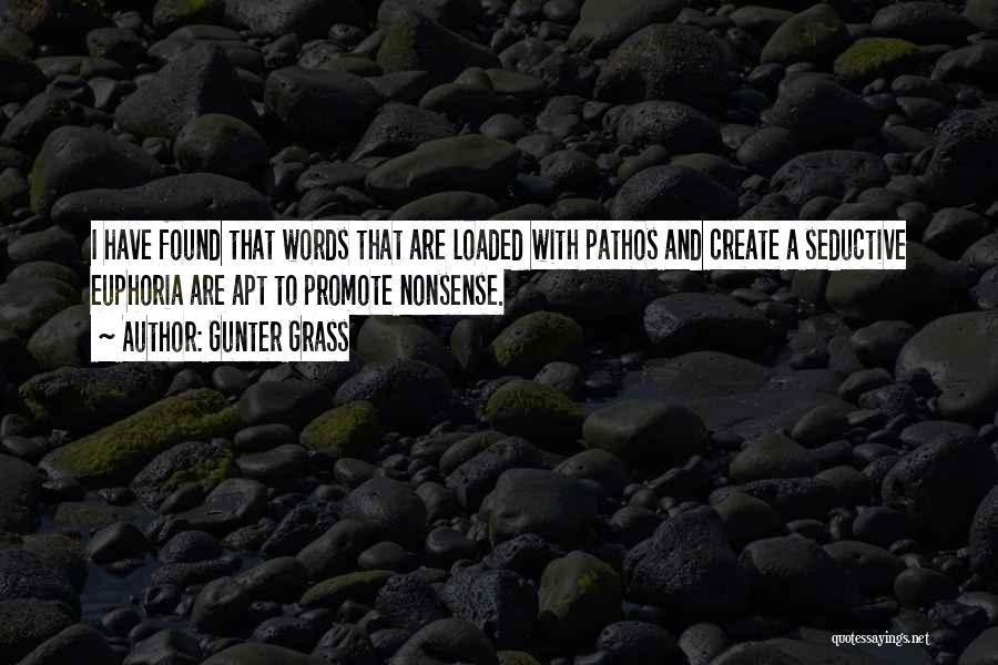 Pathos Quotes By Gunter Grass