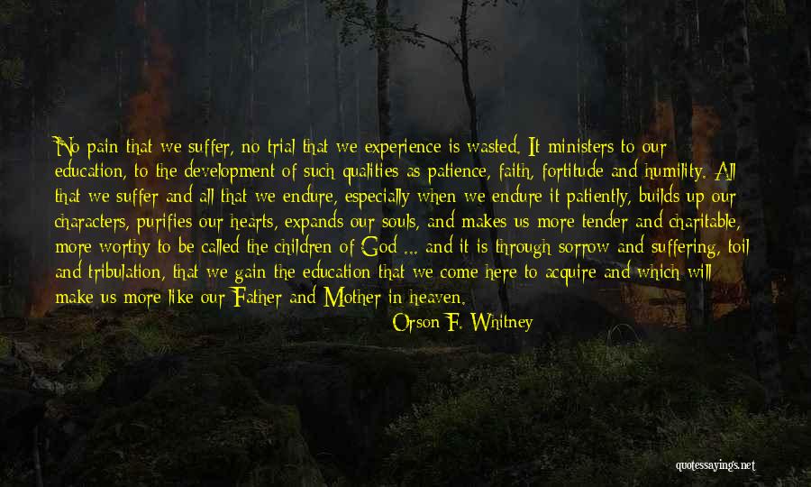 Patience And Faith In God Quotes By Orson F. Whitney