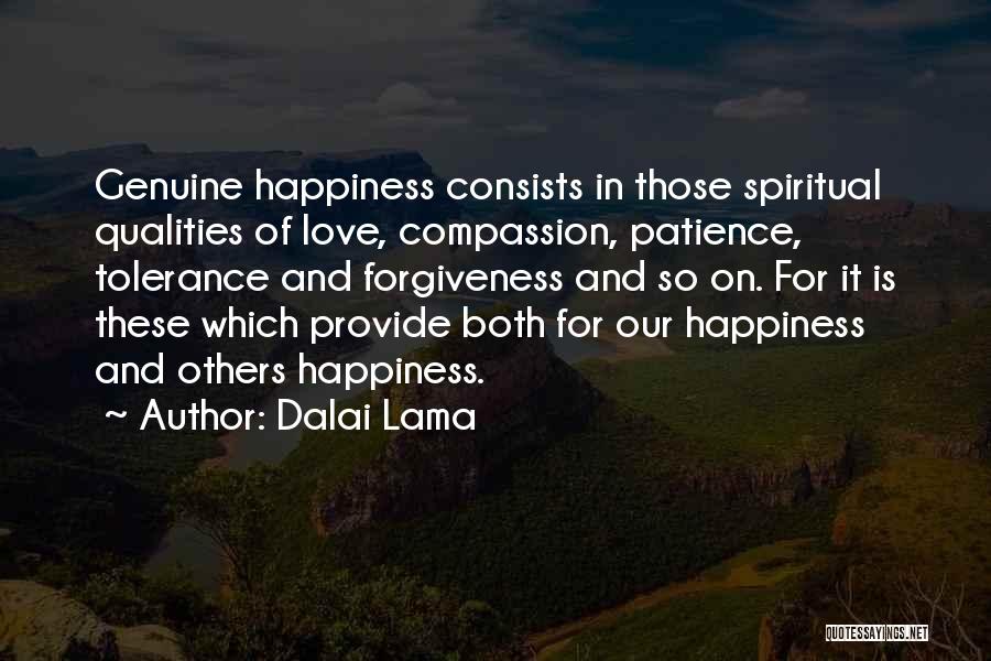 Patience And Forgiveness Quotes By Dalai Lama