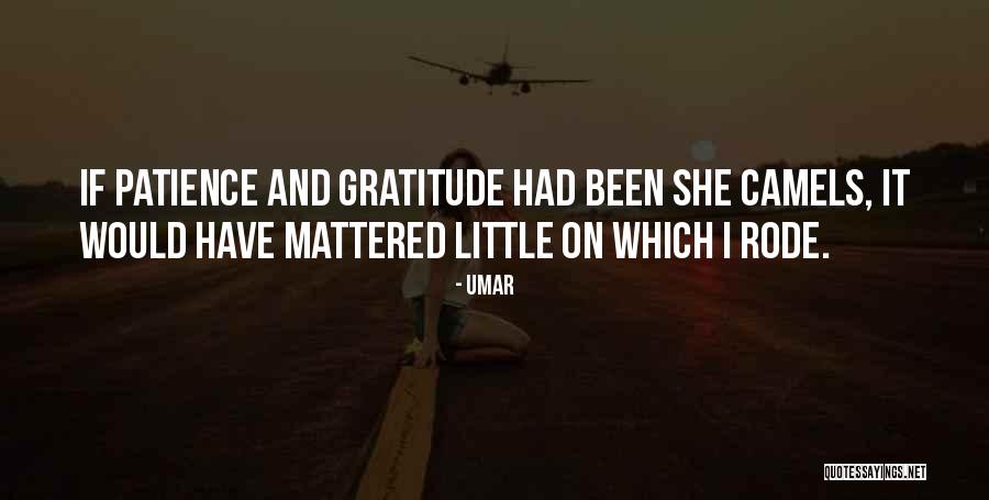 Patience And Gratitude Quotes By Umar Patience And Gratitude Quotes By Umar