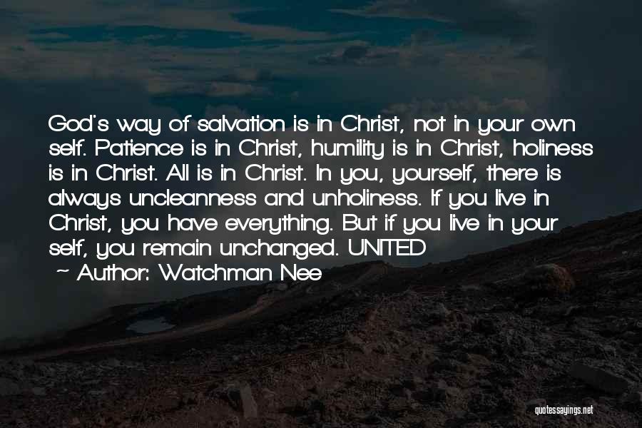 Patience And Humility Quotes By Watchman Nee