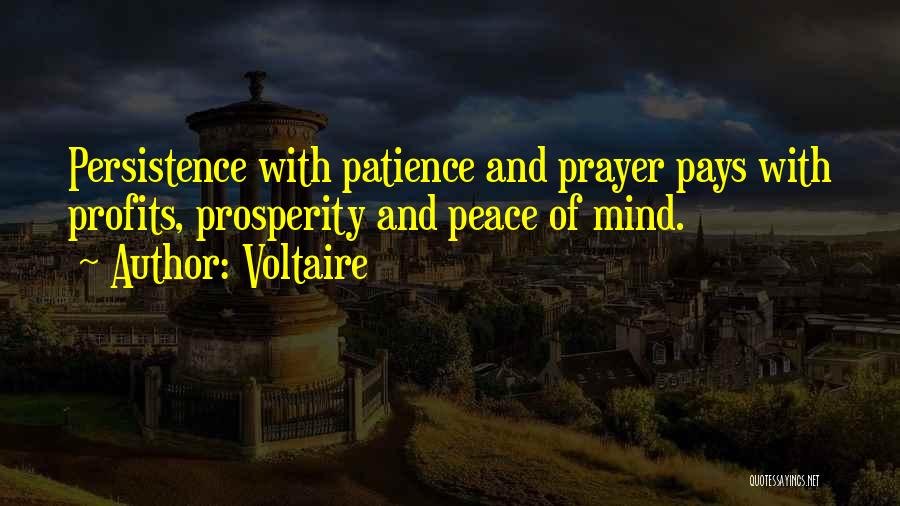 Patience And Peace Quotes By Voltaire