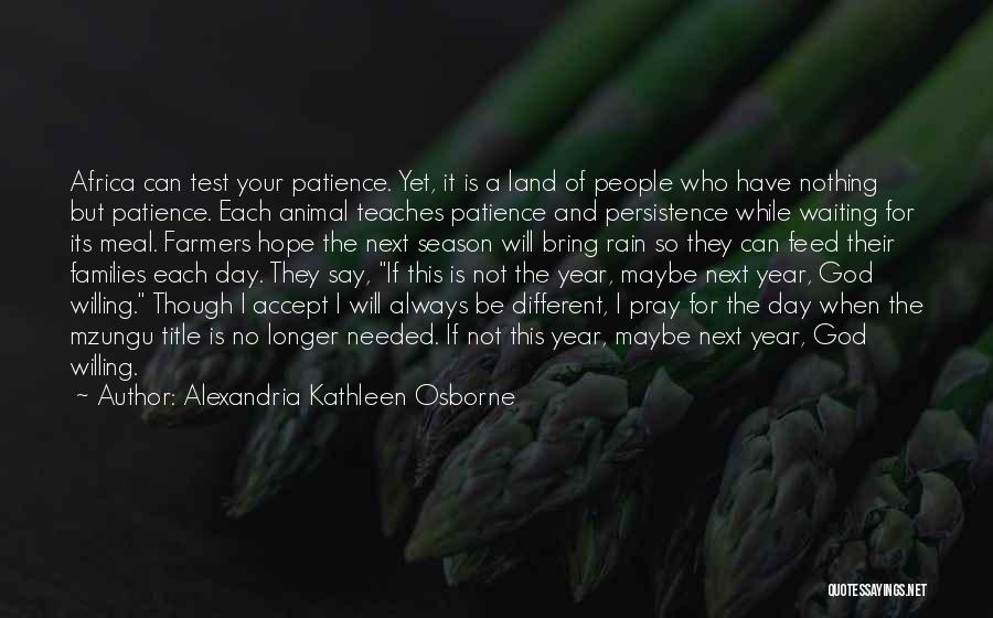 Patience And Persistence Quotes By Alexandria Kathleen Osborne