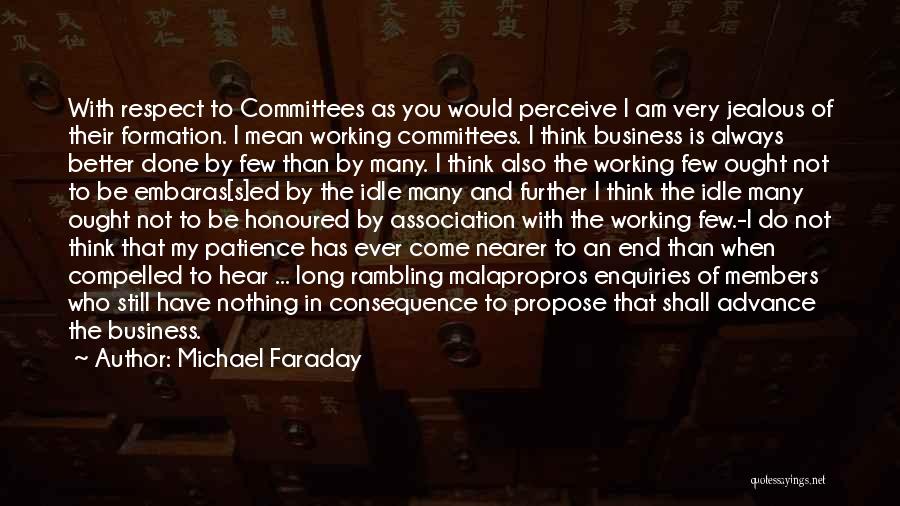 Patience And Respect Quotes By Michael Faraday