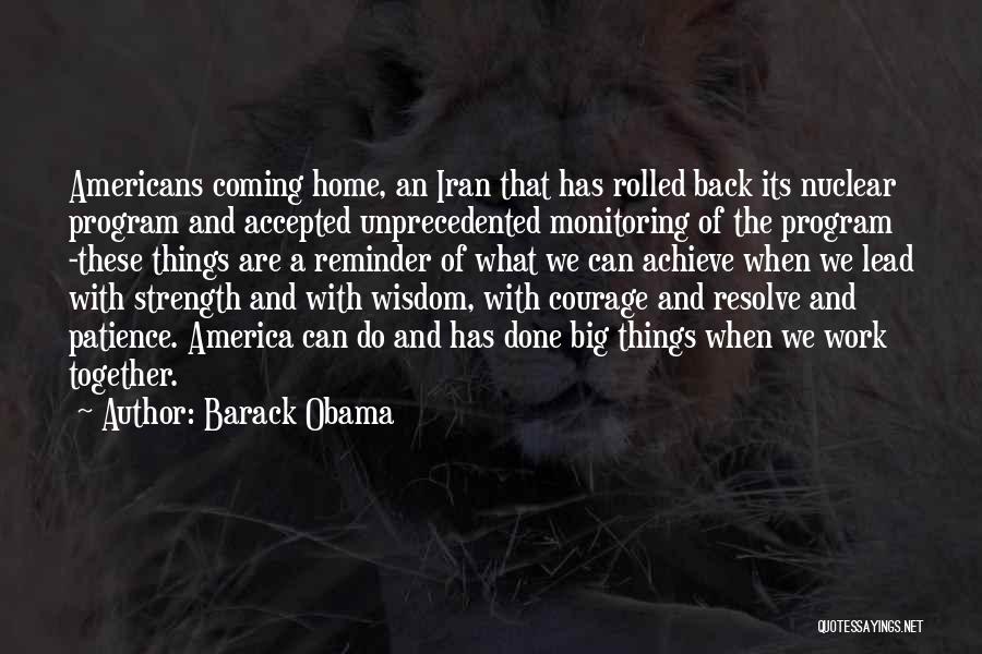 Patience And Strength Quotes By Barack Obama