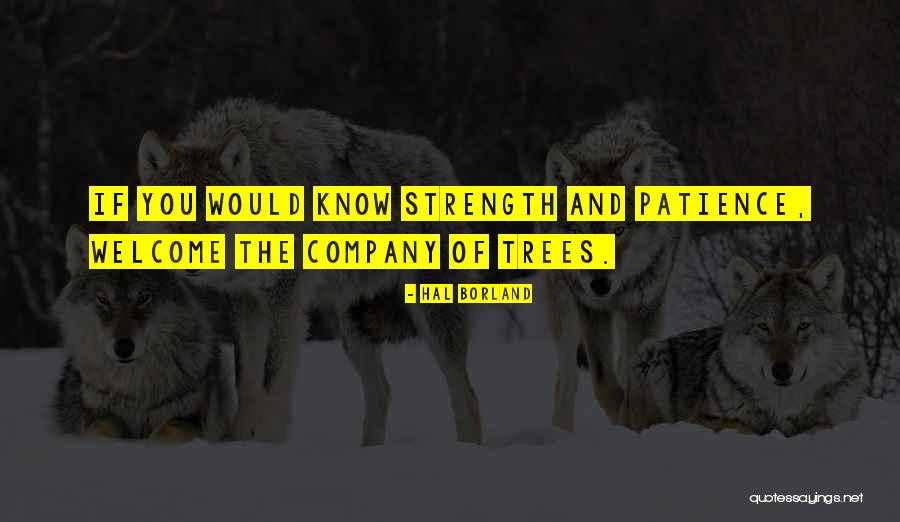 Patience And Strength Quotes By Hal Borland Patience And Strength Quotes By Hal Borland