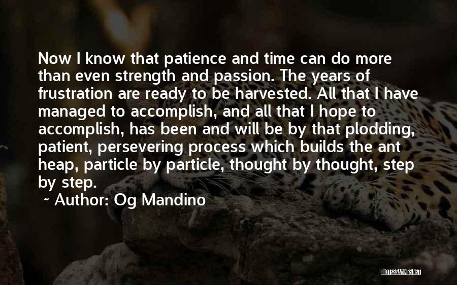 Patience And Strength Quotes By Og Mandino