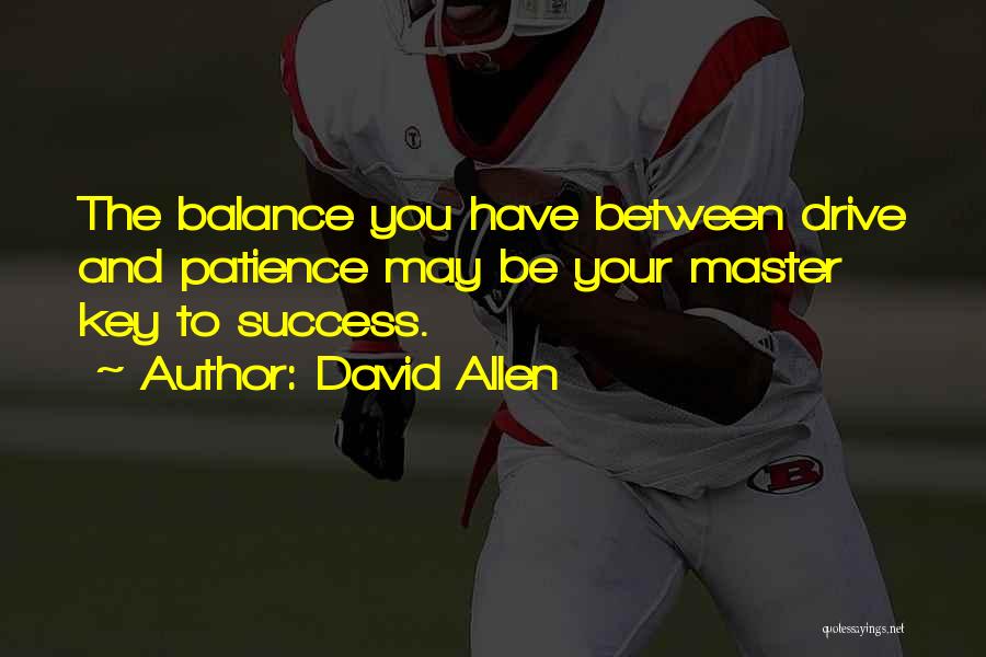 Patience And Success Quotes By David Allen