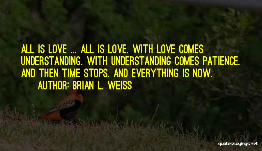Patience And Understanding In Love Quotes By Brian L. Weiss