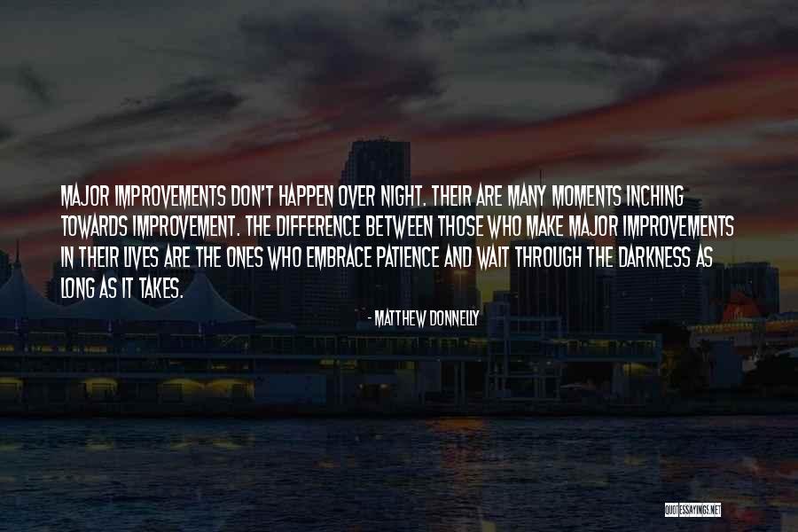 Patience Comes To Those Who Wait Quotes By Matthew Donnelly