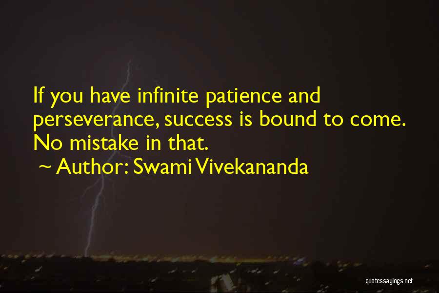 Patience For Success Quotes By Swami Vivekananda
