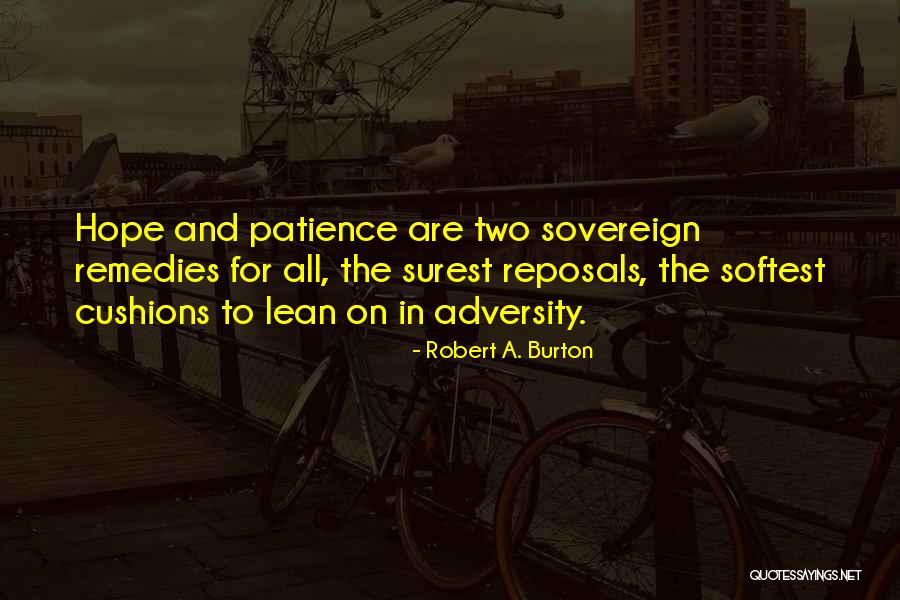 Patience Hope Quotes By Robert A. Burton Patience Hope Quotes By Robert A. Burton