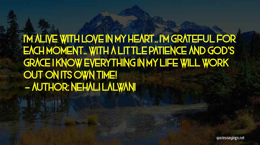 Patience In Life And Love Quotes By Nehali Lalwani
