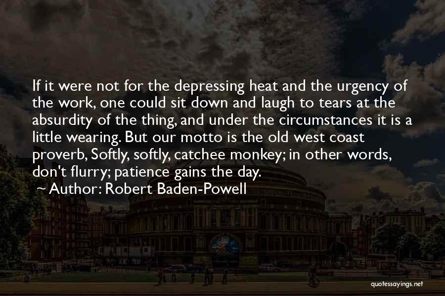 Patience In Work Quotes By Robert Baden-Powell