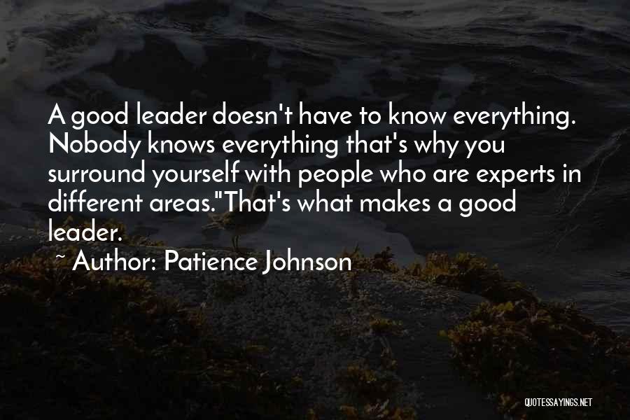 Patience Johnson Quotes 314177