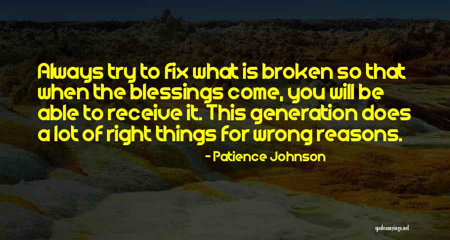 Patience Johnson Quotes 374596