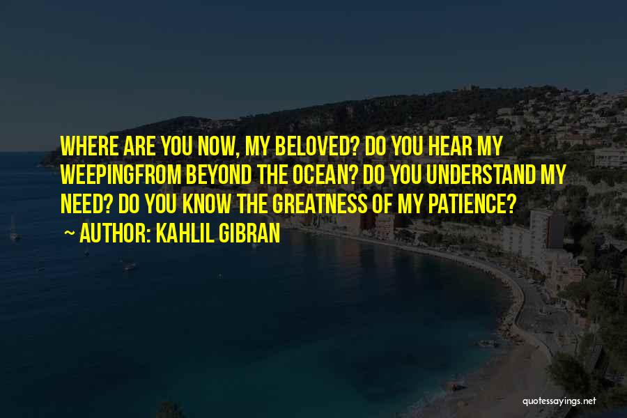 Patience Kahlil Gibran Quotes By Kahlil Gibran