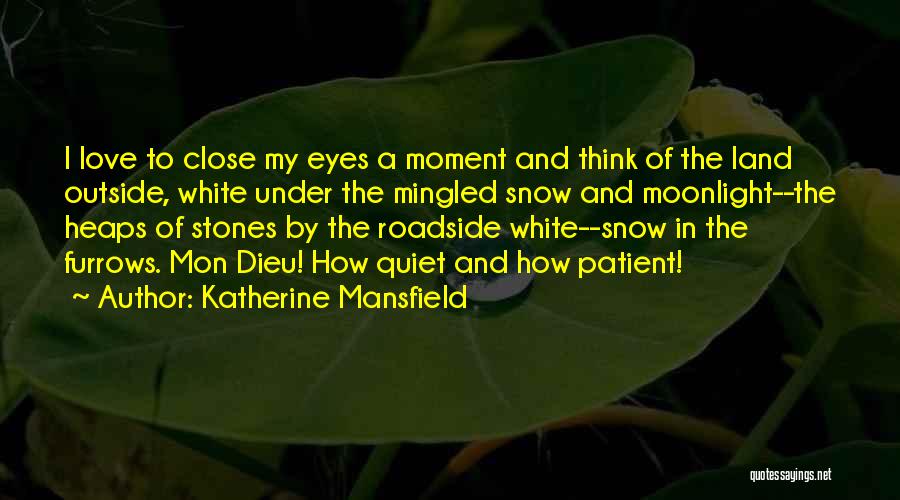 Patience My Love Quotes By Katherine Mansfield