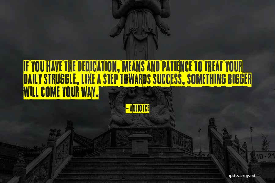 Patience To Success Quotes By Auliq Ice