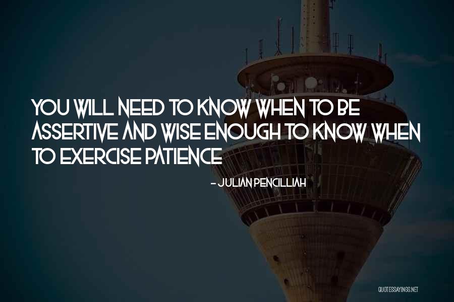 Patience To Success Quotes By Julian Pencilliah