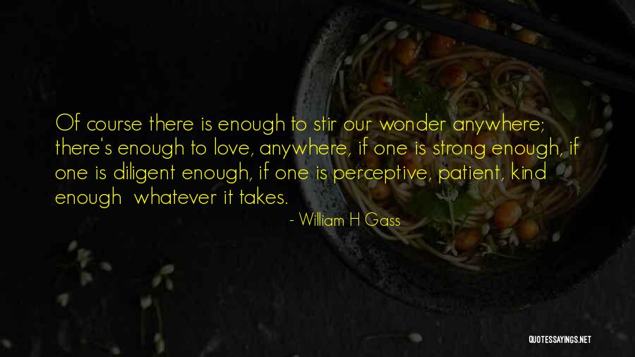 Patient Love Quotes By William H Gass