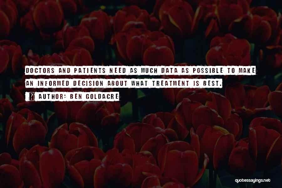 Patients Quotes By Ben Goldacre