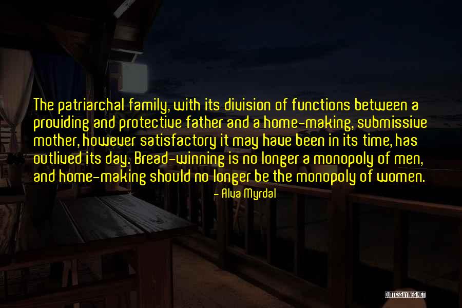 Patriarchal Father Quotes By Alva Myrdal