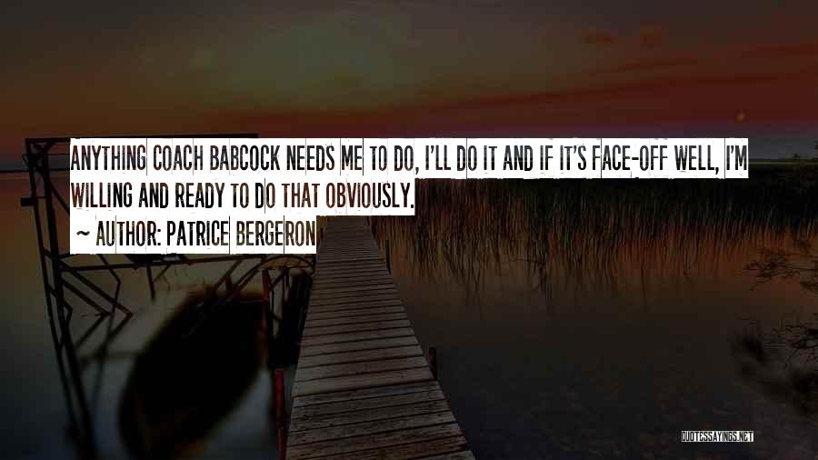 Patrice Bergeron Quotes 1583480