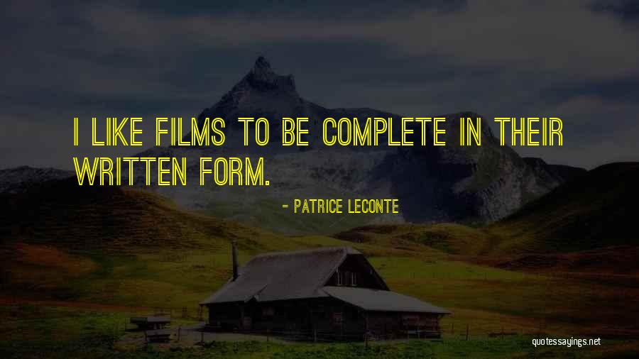 Patrice Leconte Quotes 1031541