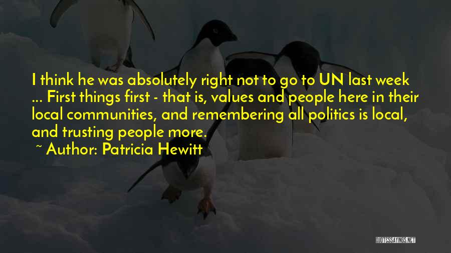 Patricia Hewitt Quotes 432957