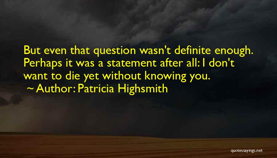 Patricia Highsmith Quotes 1021833