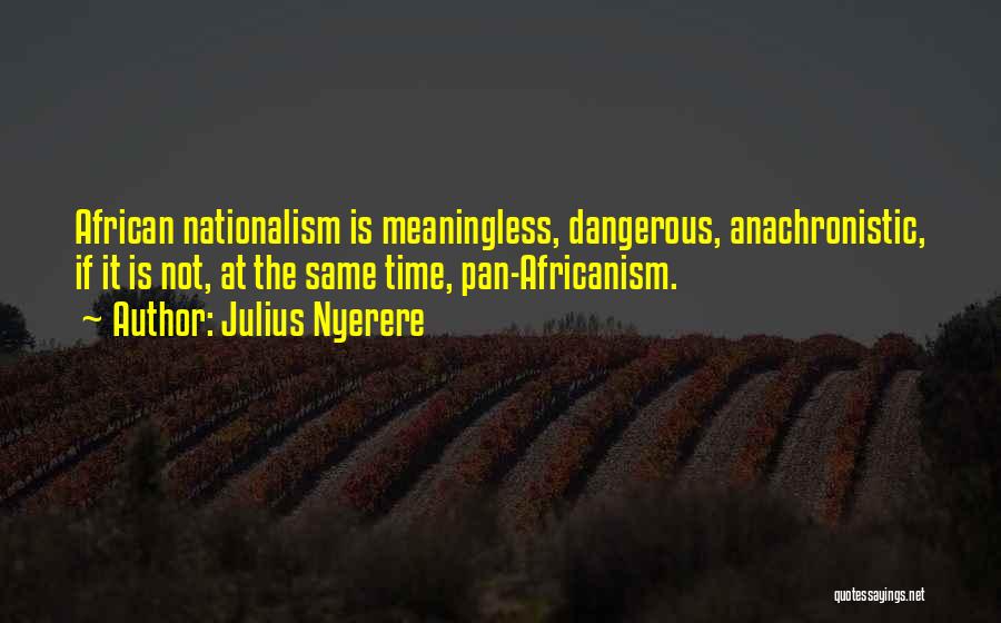 Patriotism Vs Nationalism Quotes By Julius Nyerere