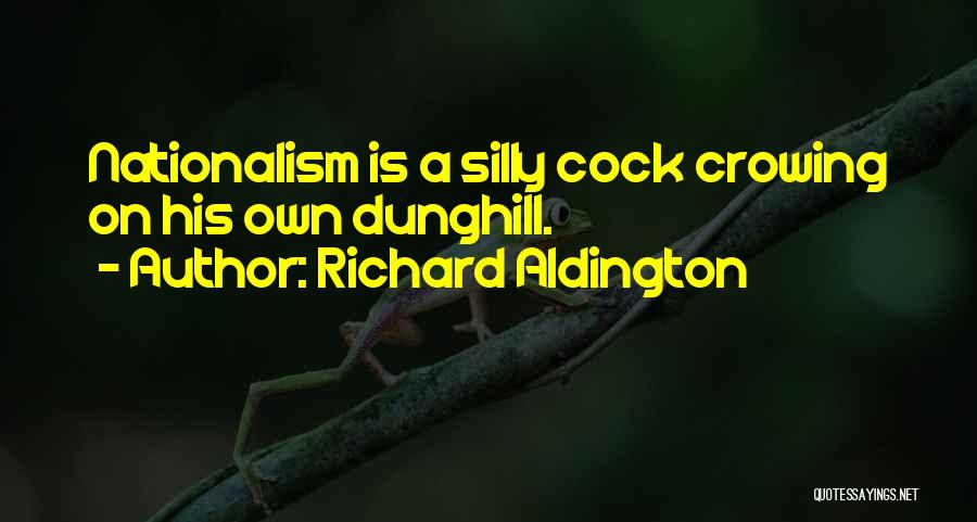 Patriotism Vs Nationalism Quotes By Richard Aldington