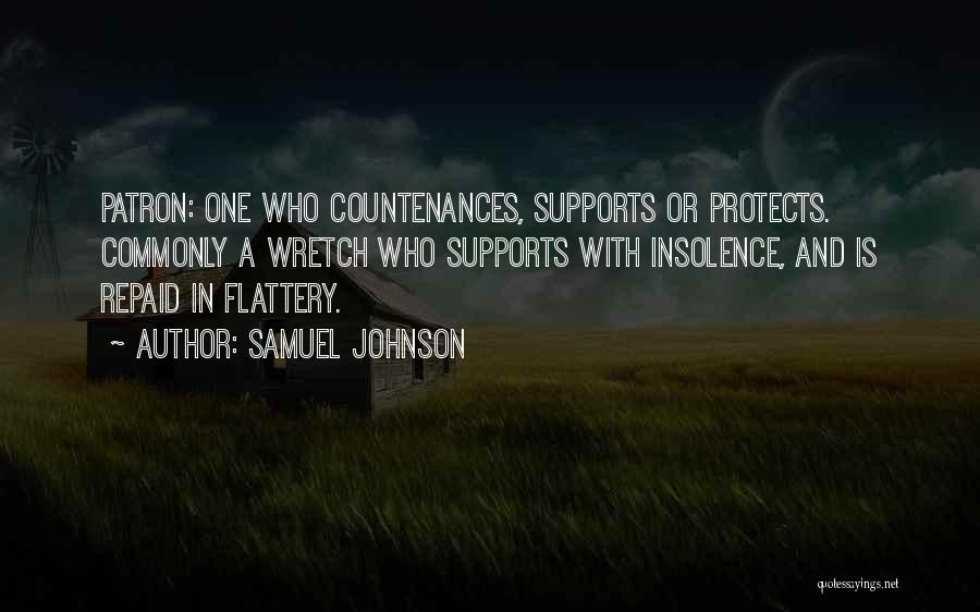 Patron Quotes By Samuel Johnson