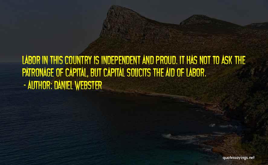 Patronage Quotes By Daniel Webster