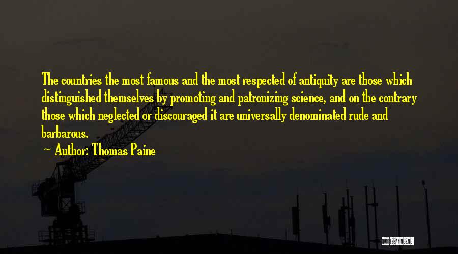 Patronizing Quotes By Thomas Paine