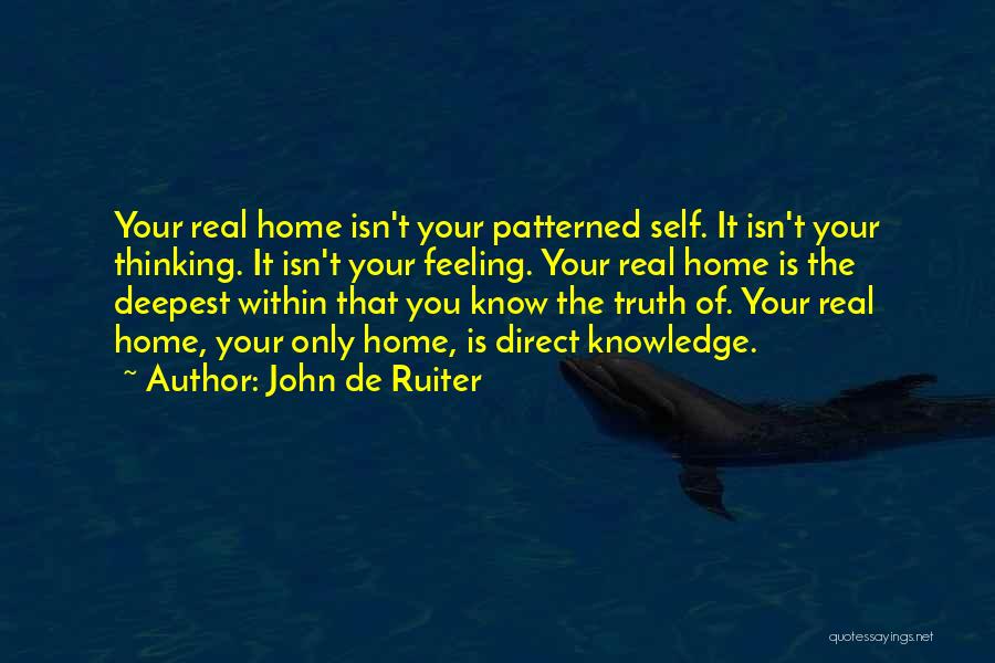 Patterned Quotes By John De Ruiter